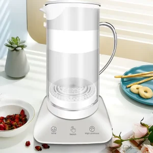 Hydrogen Rich Water Kettle 1200ml Food Grade PC Electrolytic Generator for Household Wellness Healthcare Gift