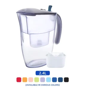 Hydrogen Rich Water Pitcher 2.4L Alkaline Water Filter Jug Antioxidant Mineralized Drinking Water Purifier