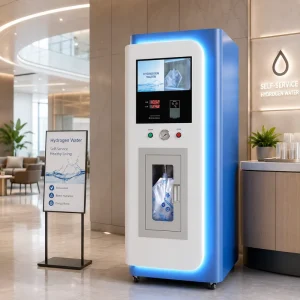 Hydrogen Rich Water Vending Machine with Smart Screen and Automatic Filling System