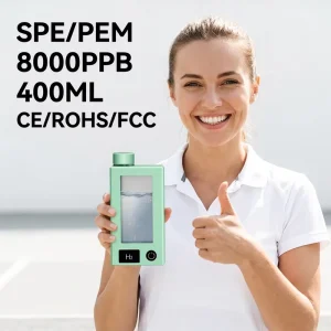 Hydrogen Water Bottle Generator 8000 ppb SPE PEM Portable Hydrogen Water Ionizer 99.99% Pure H2 Maker