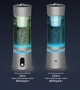 Hydrogen Water Bottle Generator up to 6000 PPB Portable Hydrogen Water Cup With SPE PEM Technology for Home Office Travel