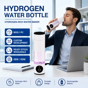 Hydrogen Water Bottle Generator with High-Concentration H2 Maker for Fitness, Gym, and Portable Car Use