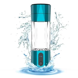 Hydrogen Water Bottle Generator with SPE PEM Technology, 3000-6000 ppb, Portable Rechargeable Water Ionizer