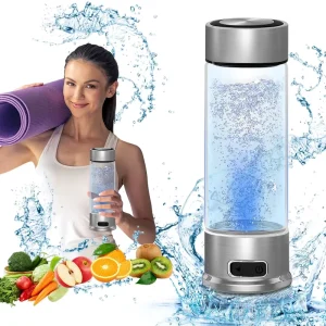 Hydrogen Water Bottle Glass 400ml New Design Portable H2 Rich Water Bottle Hydrogen Water Machine Generator