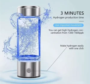 Hydrogen Water Bottle Hydrogen Water Generator Portable Hydrogen Water Ionizer Machine for Home Office Travel