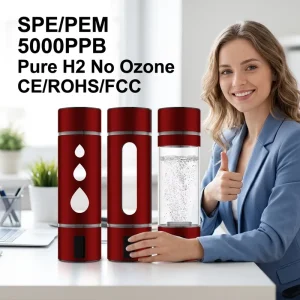 Hydrogen Water Bottle Manufacturer Direct SPE PEM 5000PPB High Concentration Hydrogen Water Generator Bulk Sale CE