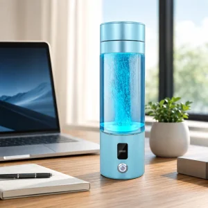 Hydrogen Water Bottle with Bubble Generator Portable Hydrogen Rich Water Cup