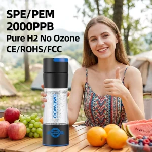 In Stock 420ml Hydrogen Water Bottle Generator SPE PEM Tech 2000PPB High Concentration Hydrogen Water Ionizer Fast Ship CE