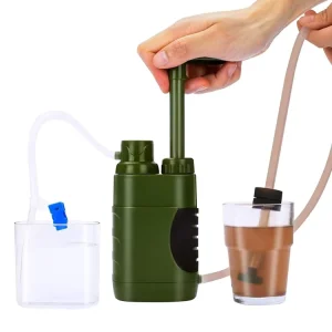 Individual Portable RV Ready Manual Camping Hiking Outdoor Survival Water Purifier UF Water Filter for Backpacking