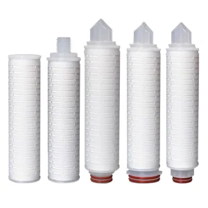 Industrial 0.05 0.22 1 Micron Polypropylene Pleated Membrane Filter Cartridge Sediment Filter for Water Treatment