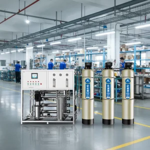 Industrial 1.5-Ton RO Commercial Water Purifier and Deionized Water Treatment Equipment with Pump