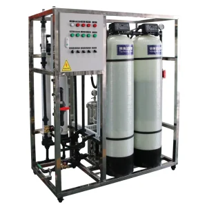 Industrial 1000 Litres/Hour Reverse Osmosis Plant System PLC Water Filter Carton Material 1.5-4KW Power