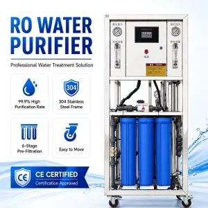 Industrial 250LPH Reverse Osmosis Water Purification and Filtration Plant