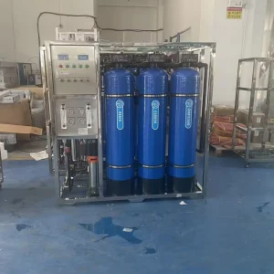 Industrial 500LPH Commercial RO Reverse Osmosis Filtration System with Stainless Steel Frame for Pure Water