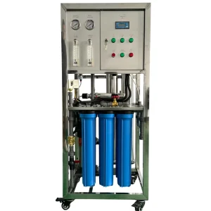 Industrial 500LPH RO Water Treatment Plant Small Capacity Reverse Osmosis Purifier Filtration System Pure Drinking Water Factory