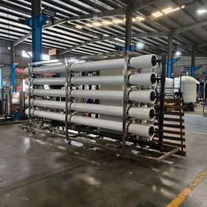 Industrial Deionized Water Purification System Ultrapure Reverse Osmosis Water Treatment Plant with Pump & PLC for Lab Use