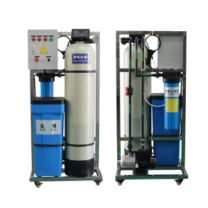 Industrial Drinking Water Softener and Reverse Osmosis System with PLC-Controlled Stainless Steel Pump, 1000 L/h