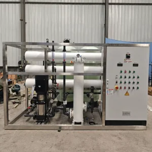 Industrial Grade RO Reverse Osmosis Water Treatment Machinery with PLC Pump for Groundwater Desalination Purification 6000L/Hour