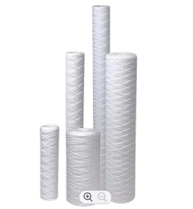 Industrial PP Yarn Wound String Sediment 5 Micron Water Filter Cartridge with Pressure Vessel for Reverse Osmosis Filter Machine