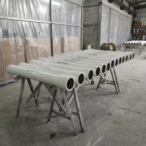Industrial RO Membrane Housing FRP 8040 Side Port 300-600 PSI
