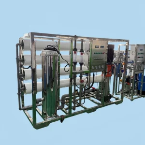 Industrial RO Water Purification System with Pump and PLC, 5000 L/Hour