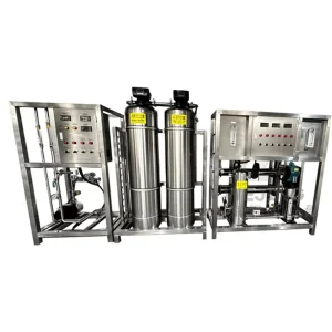 Industrial RO Water Treatment Equipment, PLC-Controlled System with Pump and Motor