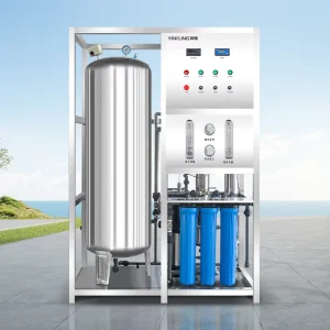 Industrial Reverse Osmosis Water Filter System Treatment Machine PLC Motor Pump Pressure Vessel Engine Bearing Stainless Steel