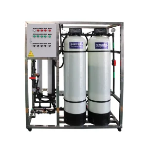 Industrial Reverse Osmosis Water Purification System with Pump and PLC 1000L/Hour Pure Water Filtration Treatment Machinery
