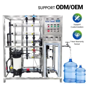 Industrial Water Purifier Machine Reverse Osmosis Filtration Drinking Water Treatment Plant 1000L Hour Pump System