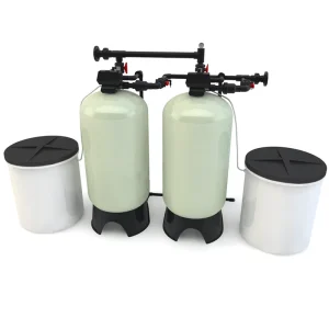 Industrial Water Softener Machine 4000L/H FRO Material PLC Pump Filtration System