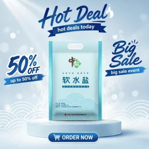 Industrial and Food Grade 10kg 99.6% Purity Sodium Chloride (NaCl) Water Softening Salt Tablets for Dishwasher Water Softener