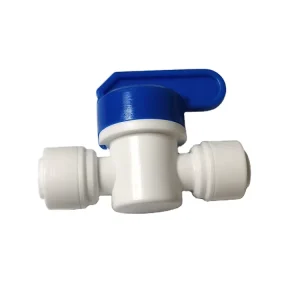 Inline Shut Off Ball Valve 1 4 Inch OD Tubing Hose Pipe Use Plastic Quick Connect Fittings for Water Purifier RODI System