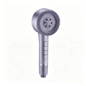 Innovative Piano Key Handheld Shower 4 Independent Switches Soft Silicone Massage Nozzles Luxury Bathroom Shower Set