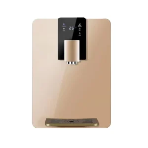 Instant Electric Hot and Cold Tankless POU Wall-Mount Water Dispenser with Refrigerator and Ice Maker, 25L/H Heating