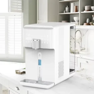 Instant Hot and Cooler Ice Hydrogen Alkaline Water Ionizer Dispenser Electric Tabletop Water Purifier Machine for Coffee Milk
