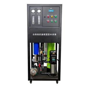 Integrated Commercial RO Water Filtration System with Pump and PLC 500L/Hour