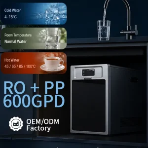 Integrated Kitchen Water System with 3-Way Touch Faucet Chilled Cold Boiling and Filtered Water Purifier