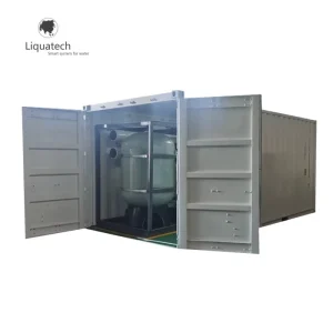 Integrated SWRO Sea Water Treatment Machine with Energy Recovery for Desalination in Movable Container