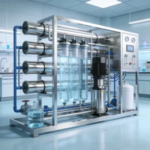 Integrated Ultrafiltration Water Treatment System Pump Pre treatment Membrane 1000L Hour Eco Friendly Easy Operation 1 Year