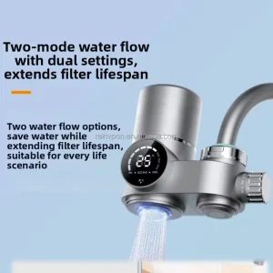 Intelligent Activated Carbon Faucet Filter for Kitchen RV Outdoor Water Tap Plastic Material Household Cleaning