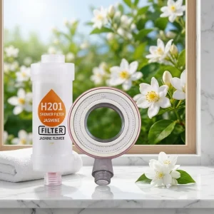 Jasmine Fragrance Kitchen Shower Aromatherapy Filter Space Ring Showerhead Purification Dechlorination Skin Beautifying Booster