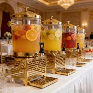 Juice Cold Water Beverage Dispenser with Faucet for Restaurant Buffet Barbecue