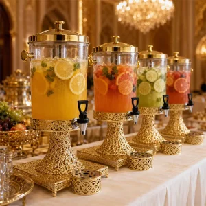 Juice and Cold Water Beverage Dispenser for Restaurants, Buffets and Barbecues with Faucet