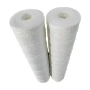 Jumbo 20 Inch Polypropylene Yarn Spiral Wound Filter Cartridge 250 LPH Capacity Easy Installation for Water