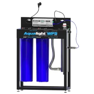 Jzwater Whole House Blue 3 Stage 20inch Water Filter with UV 40W 220V 110V 2300L Hour