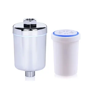 KDF55 European Style NSF Certified Universal Shower Alkaline Water Filter Cartridge Shower Faucet for Chlorine Odor Removing