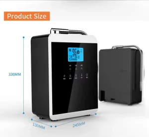 Kangen Electric Hydrogen Rich Ion Water Machine Platinum Coating Plastic Alkaline Water Generator for Household RV Outdoor Use
