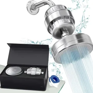 Kdf Filter Shower Head 15 Stage Activated Carbon Shower Filter for Hard Water Purificador De Agua Para Ducha