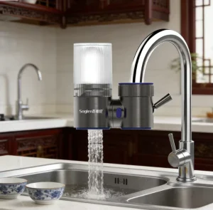 Kitchen Faucet Activated Carbon Mount Water Purifier Tap Water Filter Remove Chlorine for Household Use