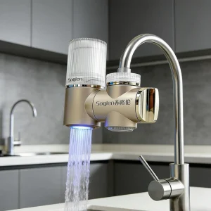 Kitchen Faucet Water Filter System Activated Carbon & Plastic Home Tap Water Purifier Carbon Ceramic Cartridge Removes Chlorine